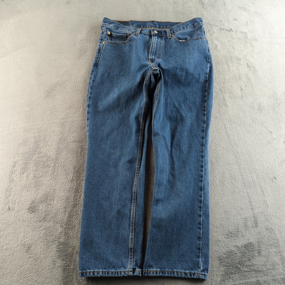 Levis 516 Jeans Mens‎ 36x28* Blue Straight Denim Pants Faded Cotton